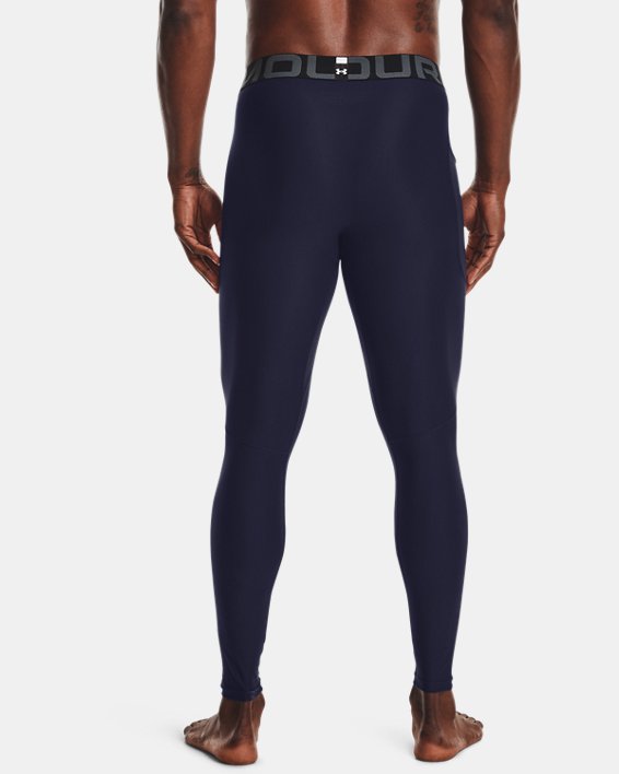 Men's HeatGear® Armour Leggings, Blue, pdpMainDesktop image number 1